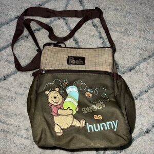 Vintage Winnie The Pooh Diaper Bag “Sweet As Honey” Baby Brown Walt Disney